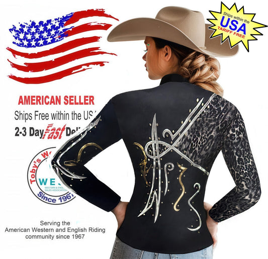 Toby's Western Showmanship Horsemanship Pleasure Show Jacket Shirt Rodeo Queen 