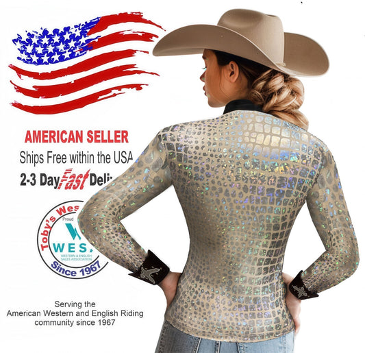 Toby's Western Showmanship Horsemanship Pleasure Show Jacket Shirt Rodeo Queen 