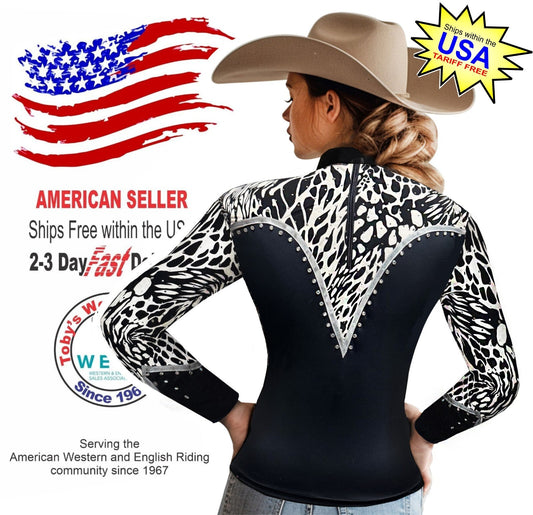 Toby's Western Showmanship Horsemanship Pleasure Show Jacket Shirt Rodeo Queen 
