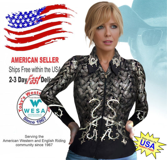 Toby's Western Showmanship Horsemanship Pleasure Show Jacket Shirt Rodeo Queen 