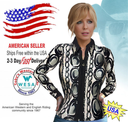 Toby's Western Showmanship Horsemanship Pleasure Show Jacket Shirt Rodeo Queen 