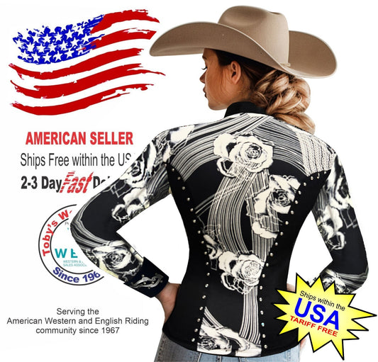 Toby's Western Showmanship Horsemanship Pleasure Show Jacket Shirt Rodeo Queen 