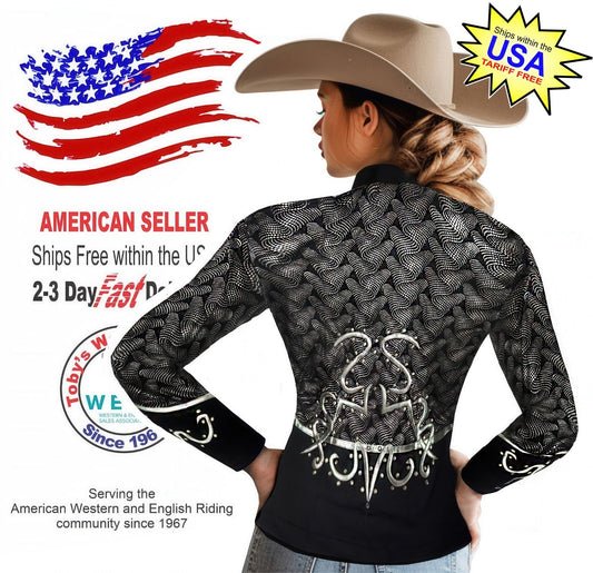 Toby's Western Showmanship Horsemanship Pleasure Show Jacket Shirt Rodeo Queen 